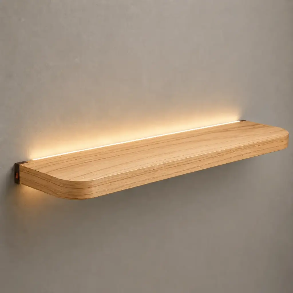 Estante Flotante 90cm De Largo Viera En Madera