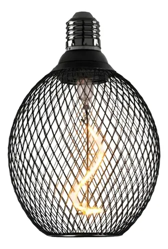 Lámpara Mesh Black Globo 4W Cálida E27 