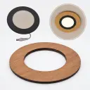Marco Madera Redondo18cm para Panel Led de 6w