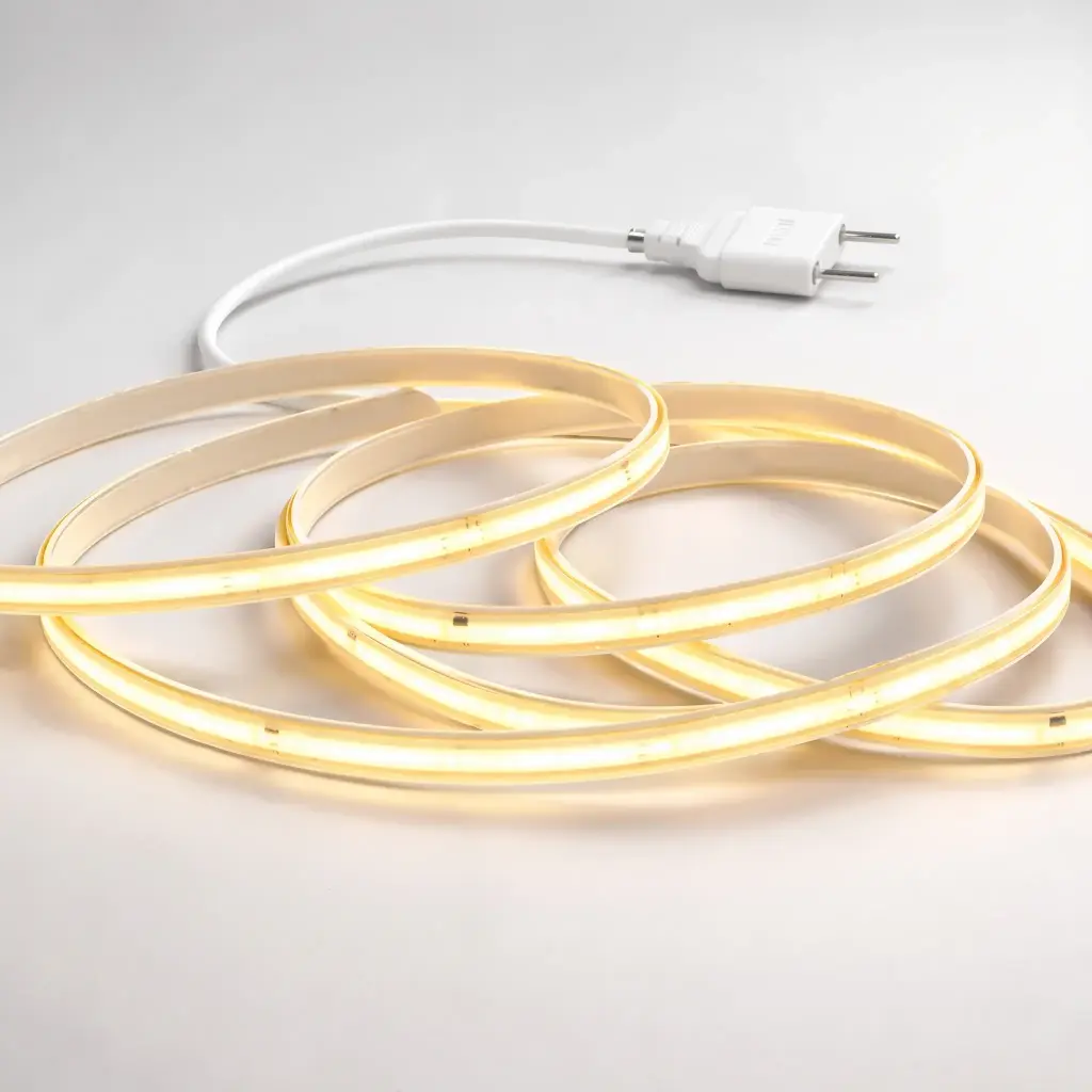 Tira Led COB 10m 220v Candela 10w/m Luz Continua Accesorios