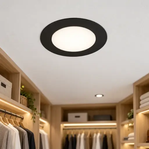 Plafón LED Redondo Aluminio Embutir 12W Luz Fría/Calida Candela 