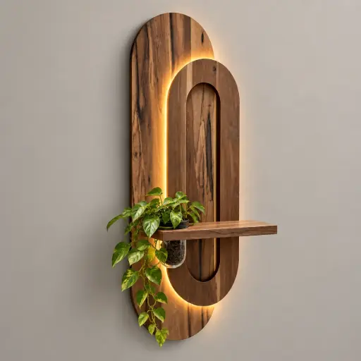 Aplique Deco Led Estante Florero 70x150cm