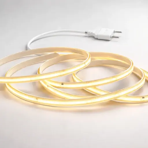 Tira Led COB 10m 220v Candela 10w/m Luz Continua Accesorios